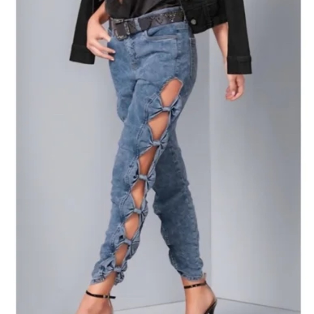 Venus Skinny Bow Seam Jean Size 22 - Picture 2 of 5